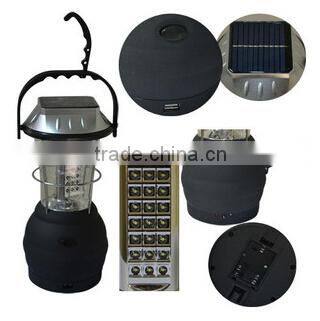 Solar Hand Crank Lantern Camping with USB Charger AC Charger and