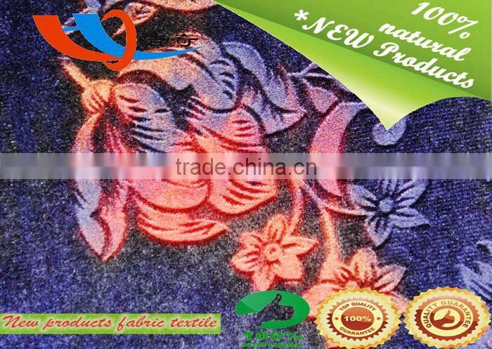 New woman clothing fabric product made in china shaoxing factory scuba 3d print multicolor emboss fabric
