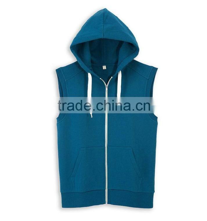 mens 100% cotton plain white short sleeve pullover hoodie