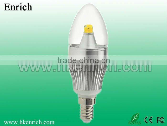 CE RoHs 5w E14 Super Bright SCOB bulb lamp