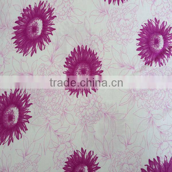 2014 Hot sell flower design 100% rayon woven fabric for dress