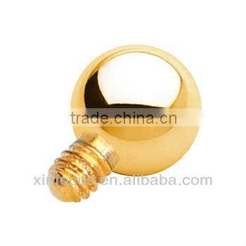 Green Anodized Titanium Ball Dermal Top body piercing accessories