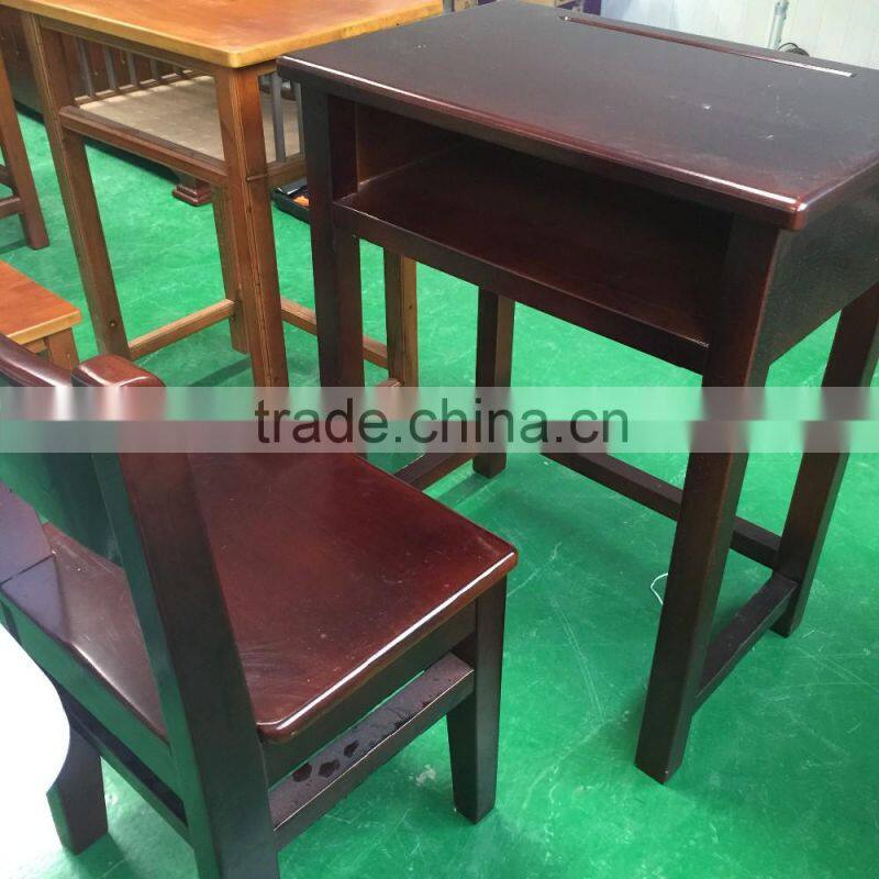 wooden school desk combo desk school desk with bench HXZY046