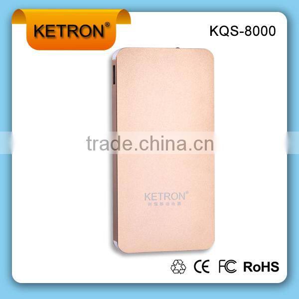 new li-pomer external battery LED light portable power bank 5800mah