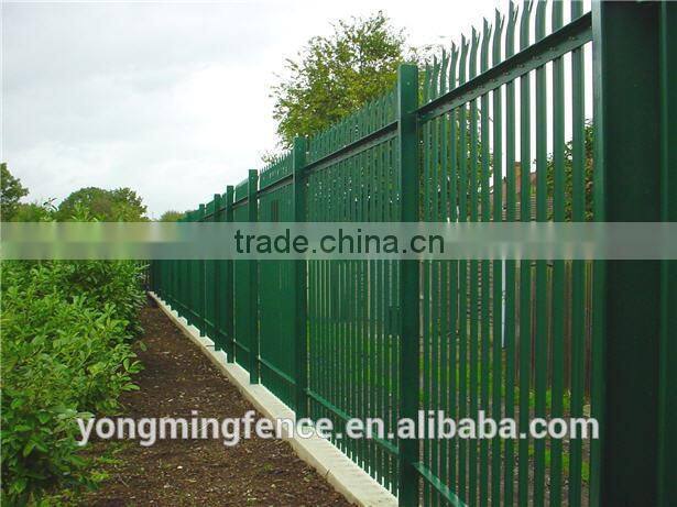 PVC coated Metal Steel tubular palisade Fencing