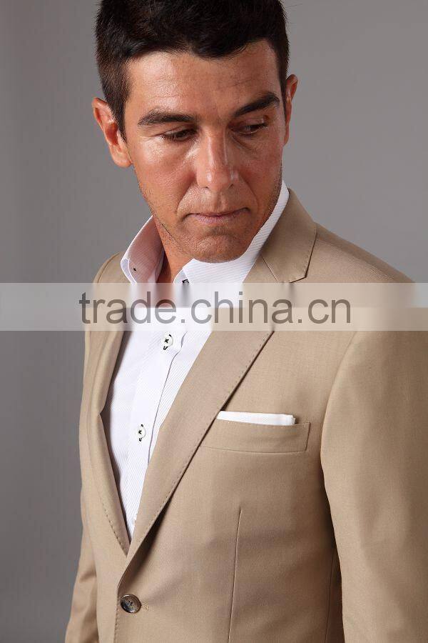 Tailor made to measure cashmere wool Men's suit