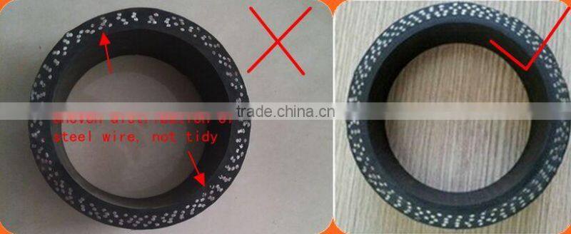 4 inch stainless steel braided teflon flexible rubber hose