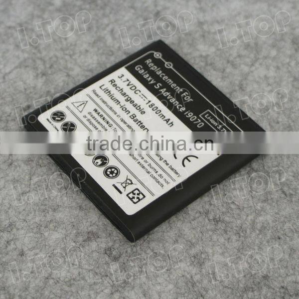 For Samsung Galaxy S Advance i9070 battery,3.7V 1500mAh, Made in china
