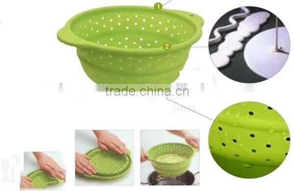 Colorful spiral-cut handled cheap fruit basket