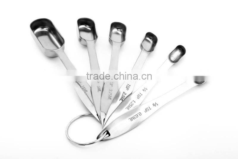 Hot sale passed FDA or LFGB long handled measuring spoons