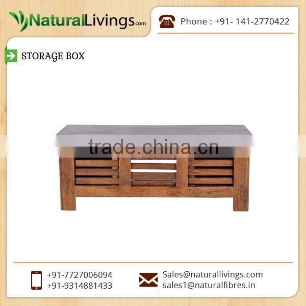 Wooden Storage Box with Plush Seating Option Available