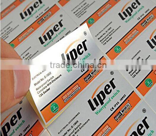 Product self adhesive label custom quality good price low environmental protection can move