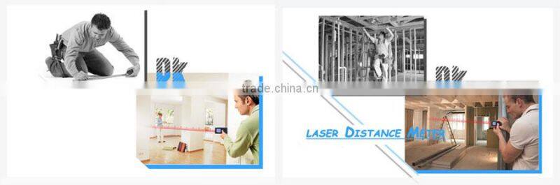 Newest Design Portable Digital LCD Yellow / Blue 100m Laser Distance Meter Rangefinder Range finder Tape measure