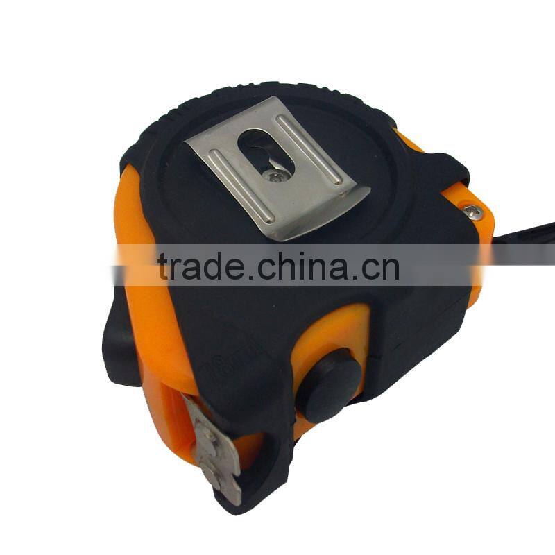 rubber cover three stop measure tape 5m measuring tape