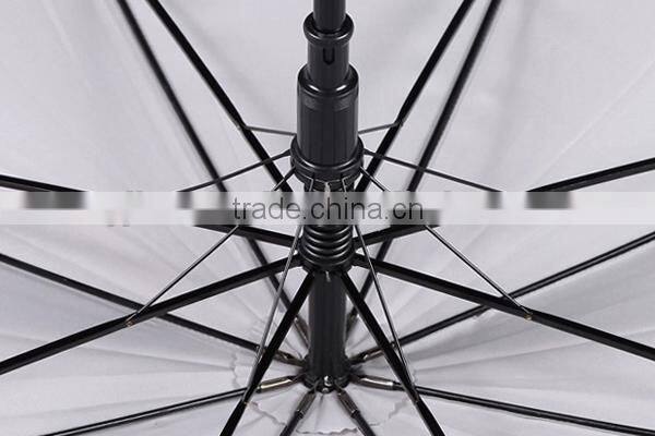 23" Automatic Straight Umbrella with Hook Handle