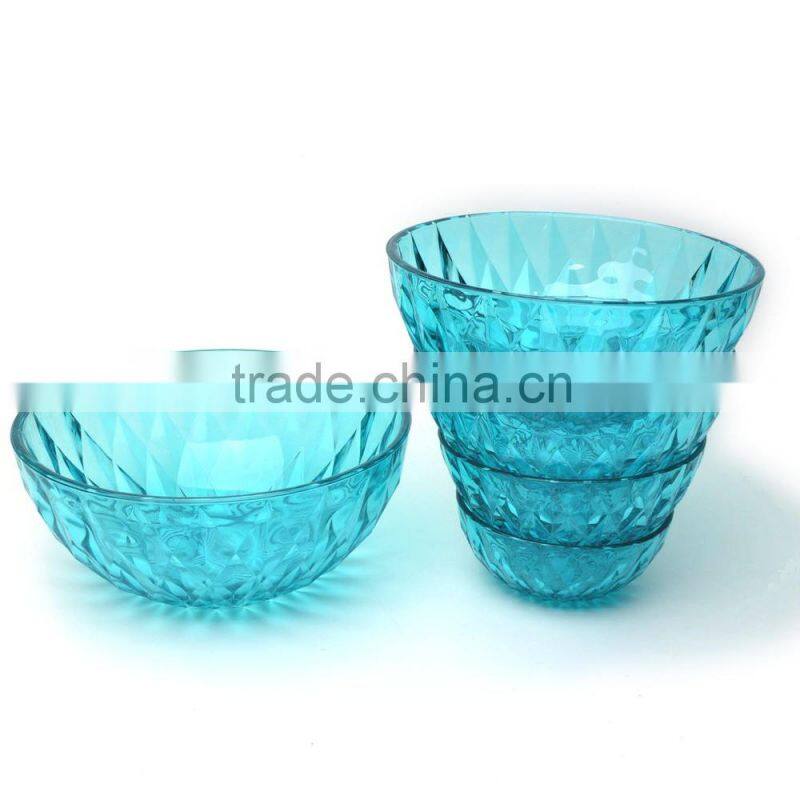 blue glass bowls glass fruit bowl set