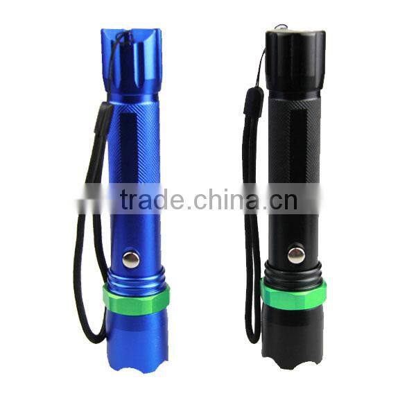 POPPAS 809B 3W Brightest XPE R2 Zoomable USB Power Bank Torch Light Police Flashlight