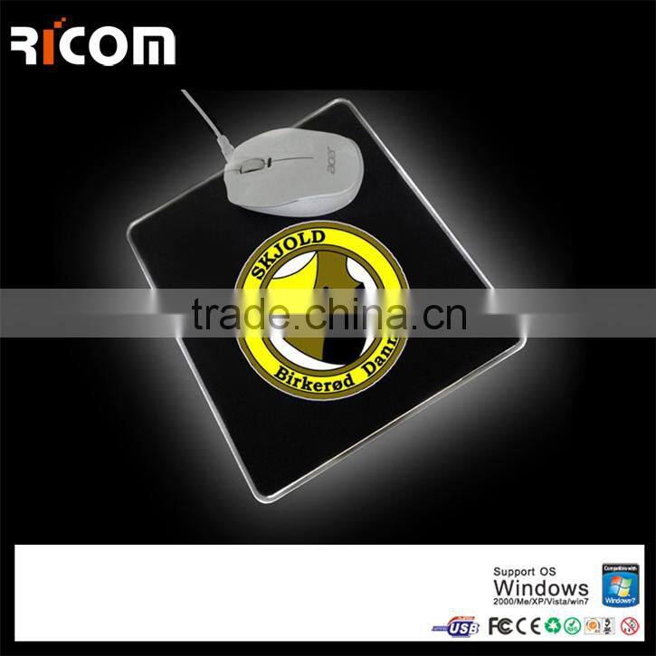 high quality LED glowing mouse pad,LED lighting mouse pad,illuminated mouse pad--MP225--Shenzhen Ricom
