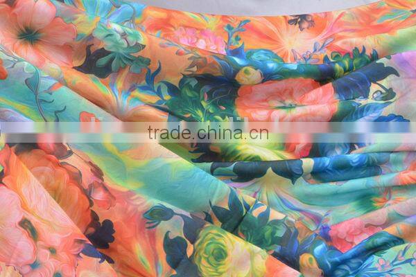 Vortex spinning viscose digital printed jersey fabric