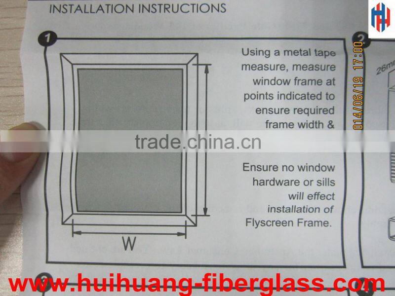 demountable fiberglass window screen