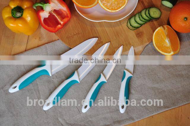 Two colors handle best quality Zirconium Oxide Blade Paring Knife anti-bacteial keeps food original taste