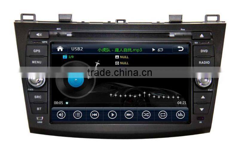 ZESTECH GPS digital media player car audio dvd player For MAZDA 3 2010-2013 with Win CE 6.0 system 800MHz 3G Phone GPS DVD BT
