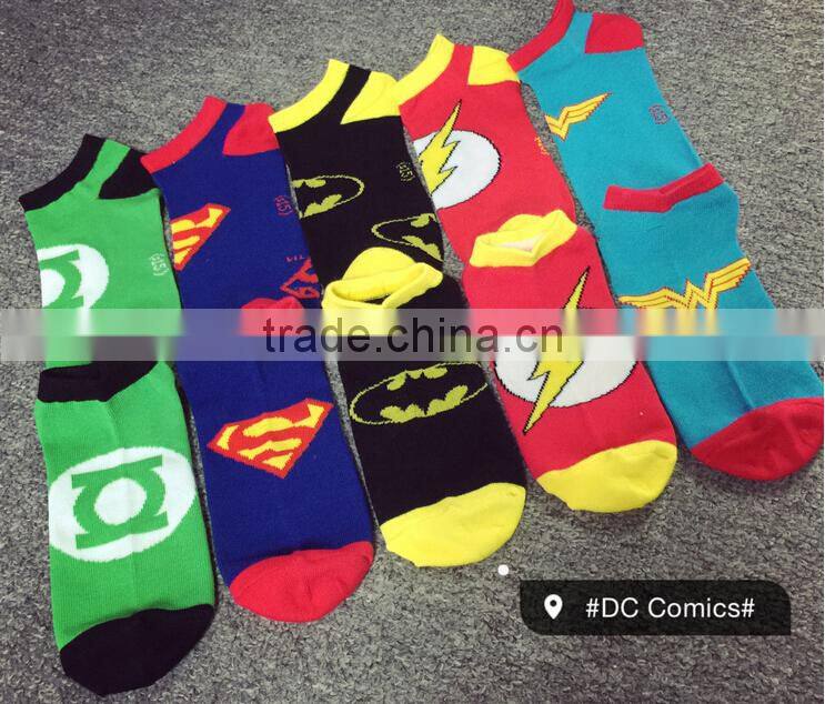 super hero series cool young man ankle socks cheap socks