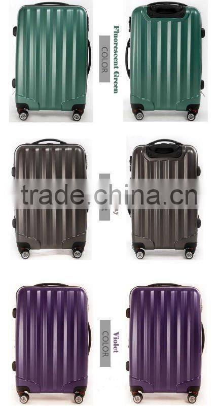 2015 china factory trolley case hot sell iron semitransparent ABS+PC carry-on luggage/carry-on travel bag/carry-on suitcase