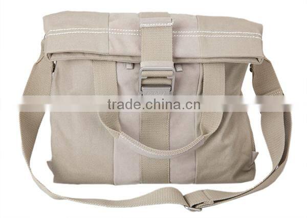 Fashionable Canvas w/Leather trim Dslr Camera Shoulder bag