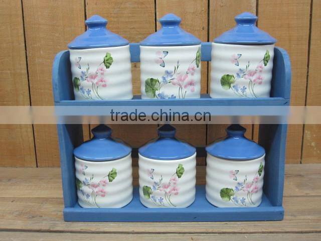 New Ceramic different size cookie jar with lid