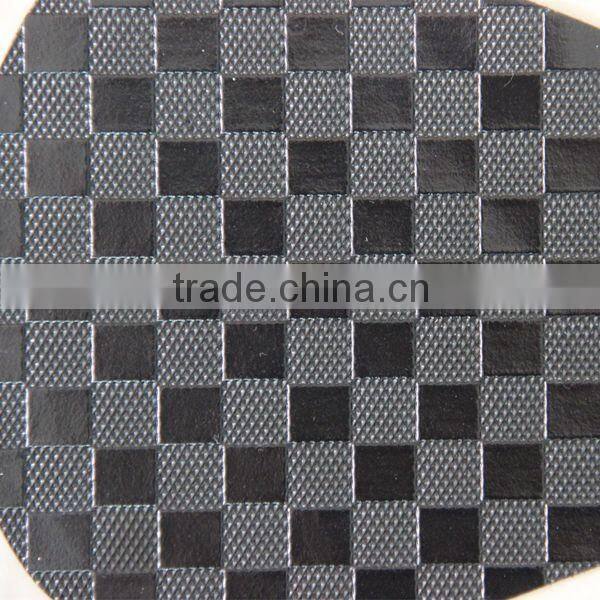 Semi PU leather for furniture textile material usage with silver color