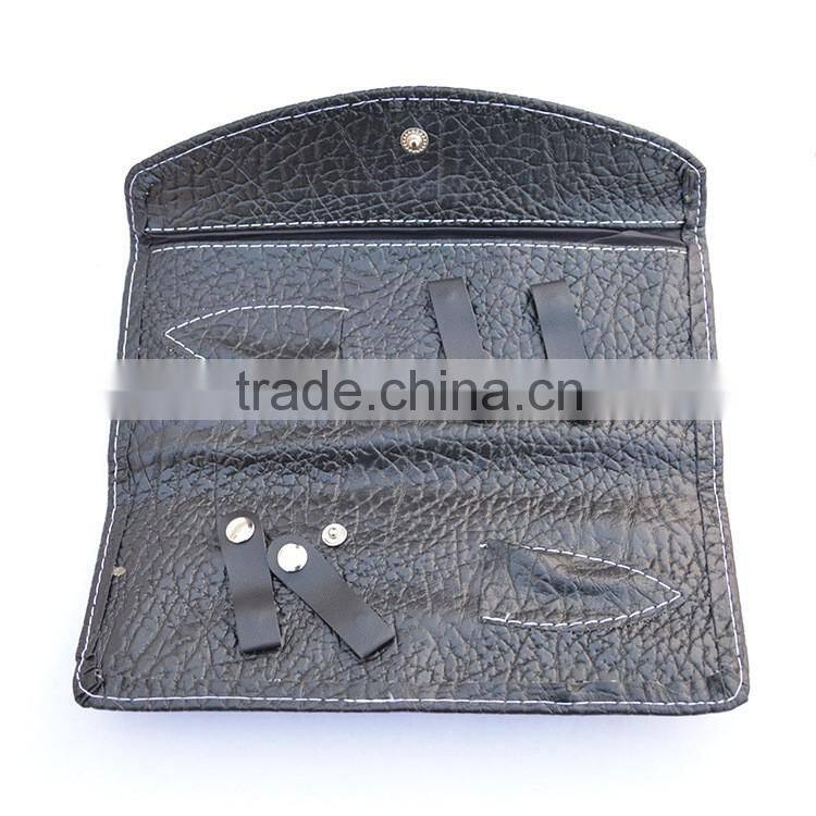 Wallet PU Leather Bag For Professional Hairdressing Shear Scissor Packing Bag Storage Case
