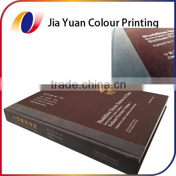 Full color Gold stamping linen book professional printing