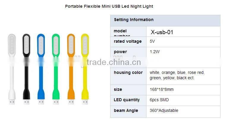 Flexible Mini USB Led Night Light
