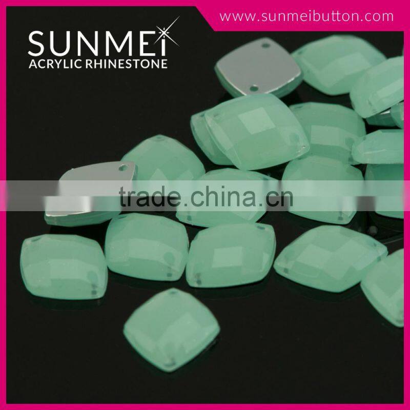 Simple Two Hole Round Shape Rhinestones Sewing Accessories for Clothing