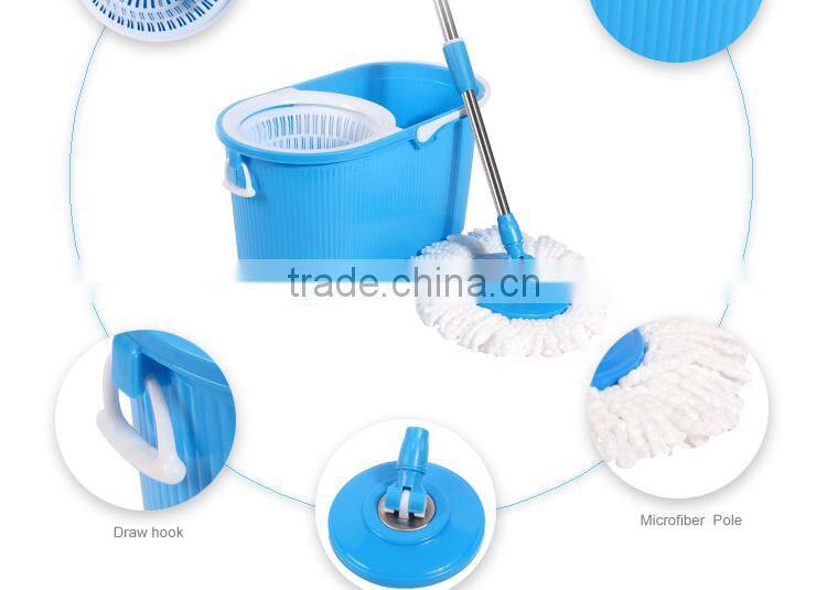 360 heavy duty cleaning wringer swivel mop and washing sink bucket