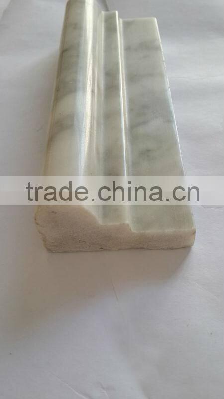 Bianco carrara ogee 2 chair-rail frame moulding