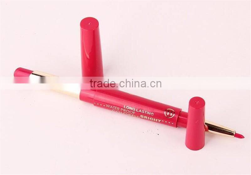 Music Flower Dual Purpose Lipstick&Lip Liner 12 Colors Waterproof Long Lasting Bright Colorful lipstick stick set