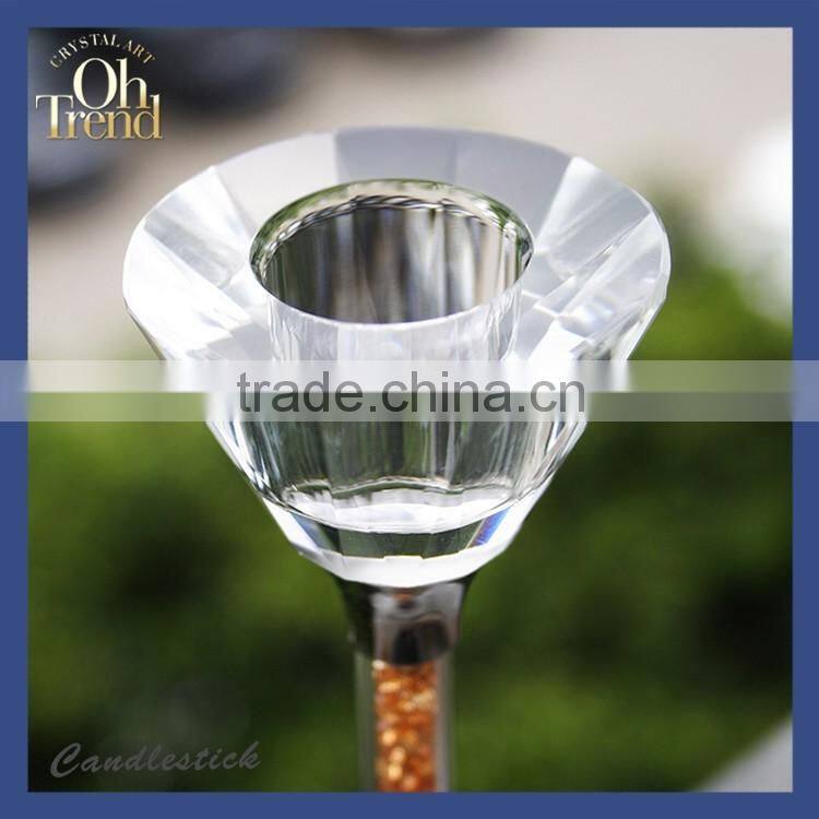 Wholesale rose gold glass votive candle holders/ candle glass holders/ stick candle