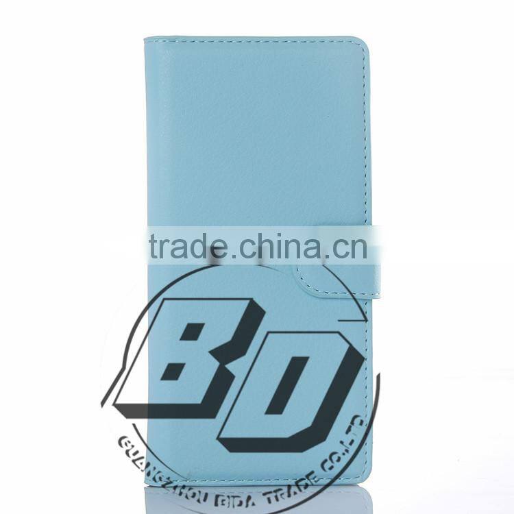 Top Selling Durable Magnetic flip leather wallet case with card slots For Wiko Highway pure leather case fast delivery