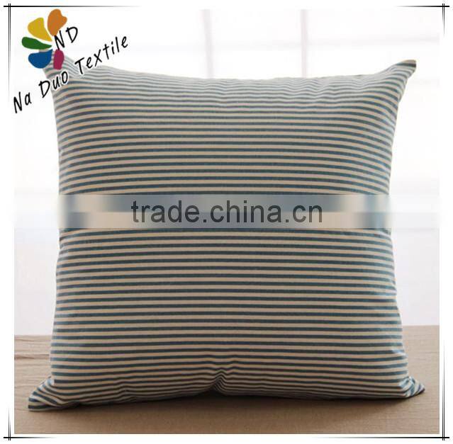 linen striped cushion cover
