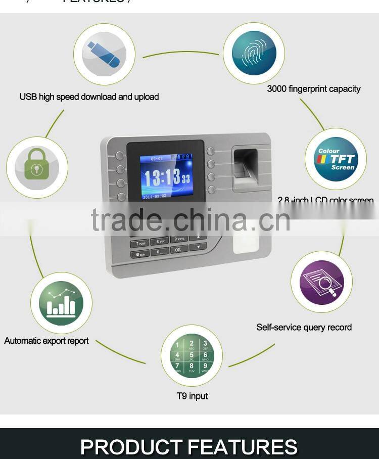 OC006 Cheap Biometric Fingerprint Time Attendance System