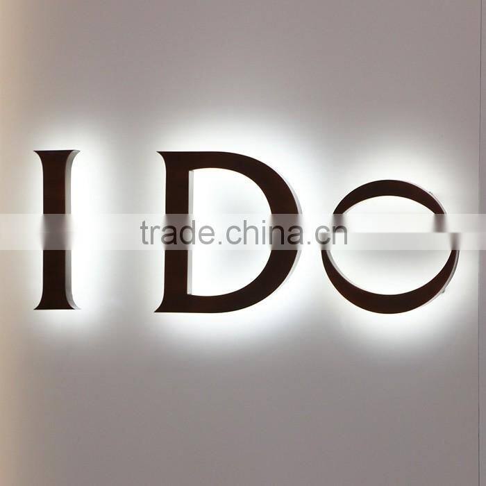 OEM individual alphabet acrylic backlit small led letters