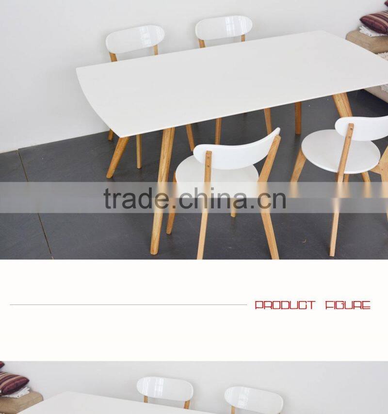 White dining tables made from oak wood
