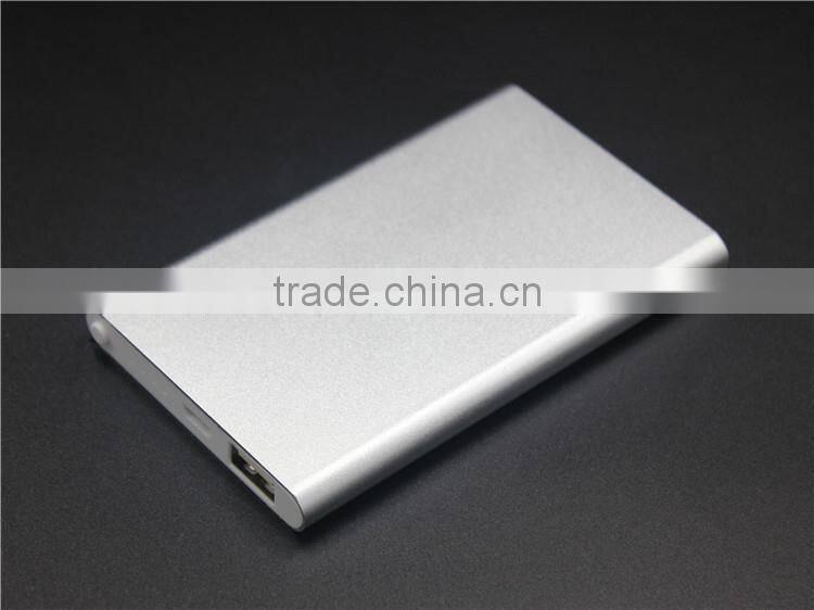 Power bank 10000mah Lipolymer battery Dual usb High quality Large capacity aluminium Fashion powerbank hot sale