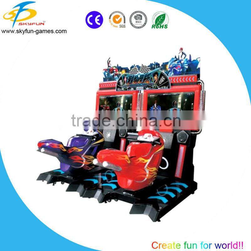 3D single motion rides racing simuator arcade adults machine for hot sale