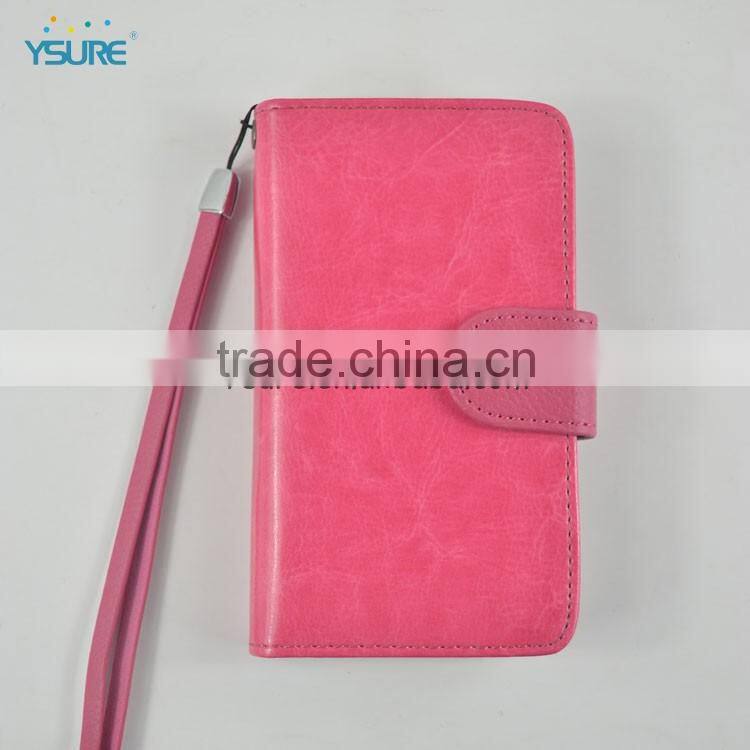 2014 Leather Flip Case For LG p760 Optimus L9 Crazy Horse Pattern