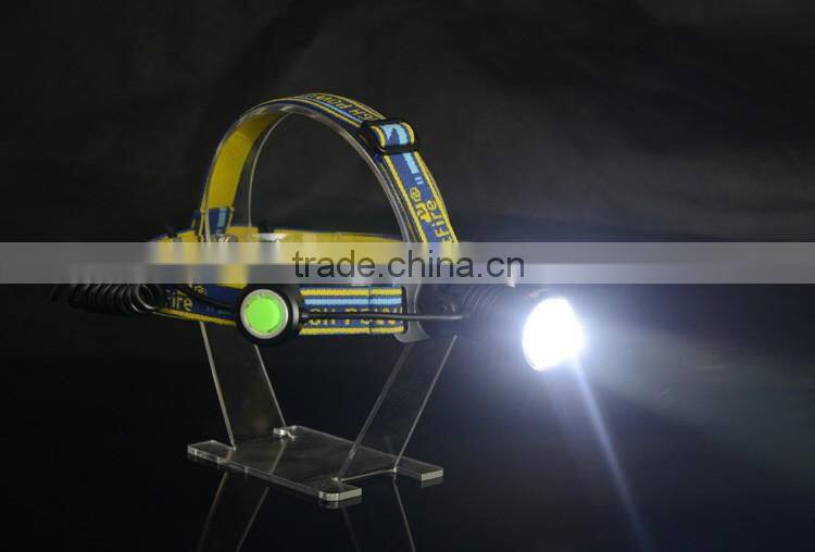 Fishing equipment waterproof 18650 battery operated head lamp