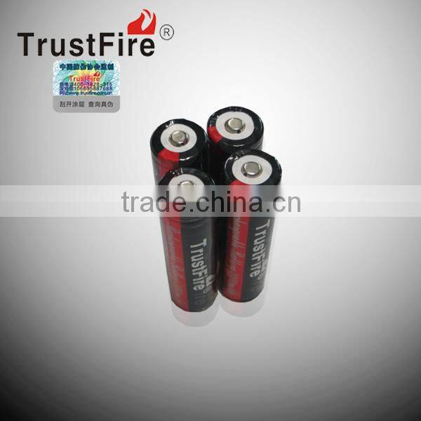 trustfire 3.7v 18650 2400mah high lithium battery for elctronic products