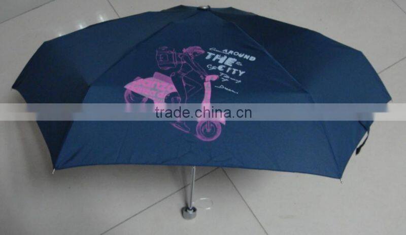 200g light weight 17.5-23cmL short small pocket ladies fashion umbrella